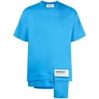 ambush t-shirt à détail de poche - bleu