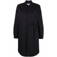 ambush robe-chemise longue à coupe oversize - noir