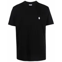 marcelo burlon county of milan t-shirt à logo brodé - noir