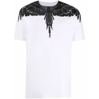marcelo burlon county of milan t-shirt à imprimé wings - blanc