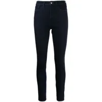 emporio armani jean skinny à taille haute - noir