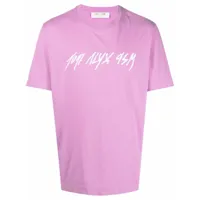 1017 alyx 9sm t-shirt à logo imprimé - rose