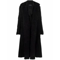kiko kostadinov manteau oversize à simple boutonnage - noir