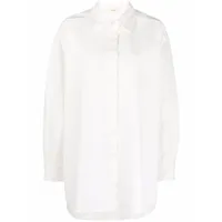 the row chemise boutonnée à coupe oversize - blanc