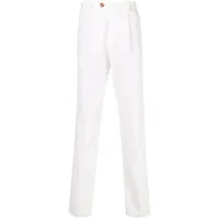brunello cucinelli pantalon chino droit - blanc