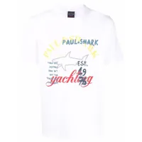 paul & shark t-shirt à imprimé graphique - blanc