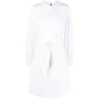 tommy hilfiger robe-chemise à taille nouée - blanc