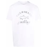 paul & shark t-shirt à logo imprimé - blanc