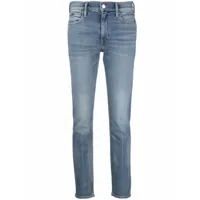 polo ralph lauren jean slim à taille mi-haute - bleu