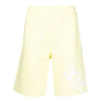 kenzo pantalon de jogging à logo imprimé - jaune