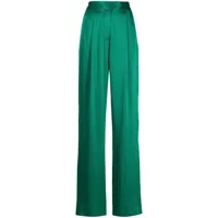 michelle mason pantalon à coupe ample - vert
