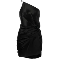 michelle mason robe courte à détail de nœud - noir