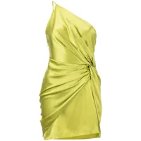 michelle mason robe courte à détail de nœud - vert