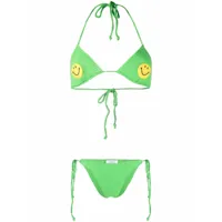 philosophy di lorenzo serafini x smiley company bikini à construction en crochet - vert