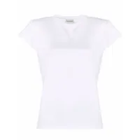 magda butrym t-shirt à épaulettes - blanc
