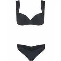 noire swimwear bikini à détails en lurex