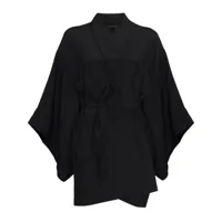 kiki de montparnasse robe de chambre muse à manches évasées - noir