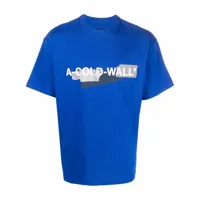 a-cold-wall* t-shirt à logo imprimé - bleu