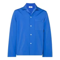 tekla chemise de pyjama à manches longues - bleu