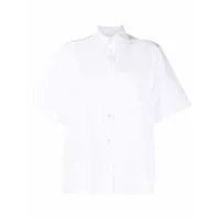 p.a.r.o.s.h. chemise boutonnée à manches courtes - blanc