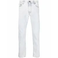 off-white jean slim à rayures diag - bleu