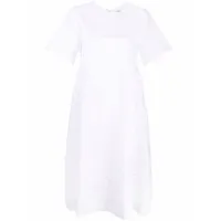 p.a.r.o.s.h. robe évasée à broderie anglaise - blanc
