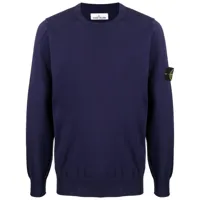 stone island pull à patch compass - violet