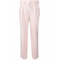 blazé milano pantalon fuselé à taille haute - rose
