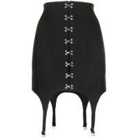 dion lee minijupe corset - noir