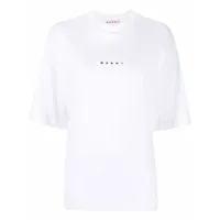 marni t-shirt à logo imprimé - blanc