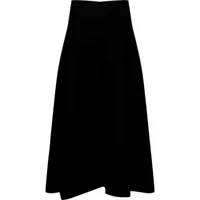 jil sander jupe trapèze à taille haute - noir