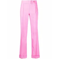 jacquemus pantalon de tailleur à boutonnière - rose