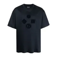 giorgio armani t-shirt à patch logo - noir