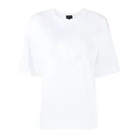 giorgio armani t-shirt à logo imprimé - blanc
