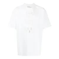 feng chen wang t-shirt à logo 3d - blanc