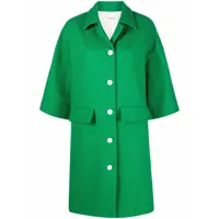 p.a.r.o.s.h. manteau boutonné à manches mi-longues - vert