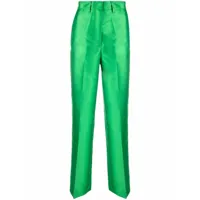 blanca vita pantalon pareskia à coupe droite - vert
