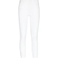 paige jean skinny hoxton à taille basse - blanc