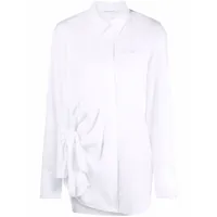 cecilie bahnsen chemise fenet à détail de nœud - blanc