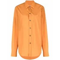 nanushka chemise à manches longues - orange