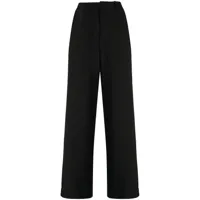 ports v pantalon de tailleur à taille haute - noir