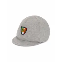 dolce & gabbana kids casquette italia à patch logo - gris