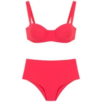 isolda bikini vermelho à taille haute - rouge