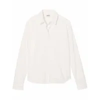 khaite chemise the argo en coton - blanc