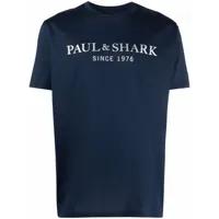 paul & shark t-shirt à logo imprimé - bleu