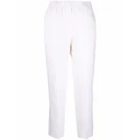 peserico pantalon court en lin - blanc