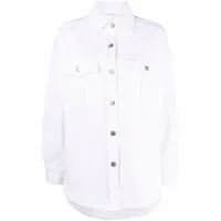 p.a.r.o.s.h. chemise cintrée à boutonnière - blanc