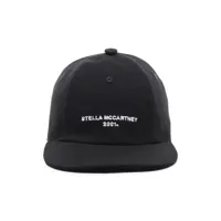stella mccartney casquette à logo brodé - noir