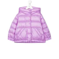 moncler enfant veste matelassée à capuche - violet