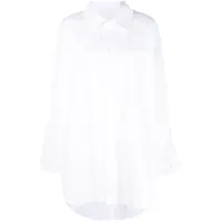 alexander wang robe-chemise à coupe oversize - blanc